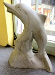 Details zu Delfin Figur Beton massiv, Gartenfigur H. 51 cm